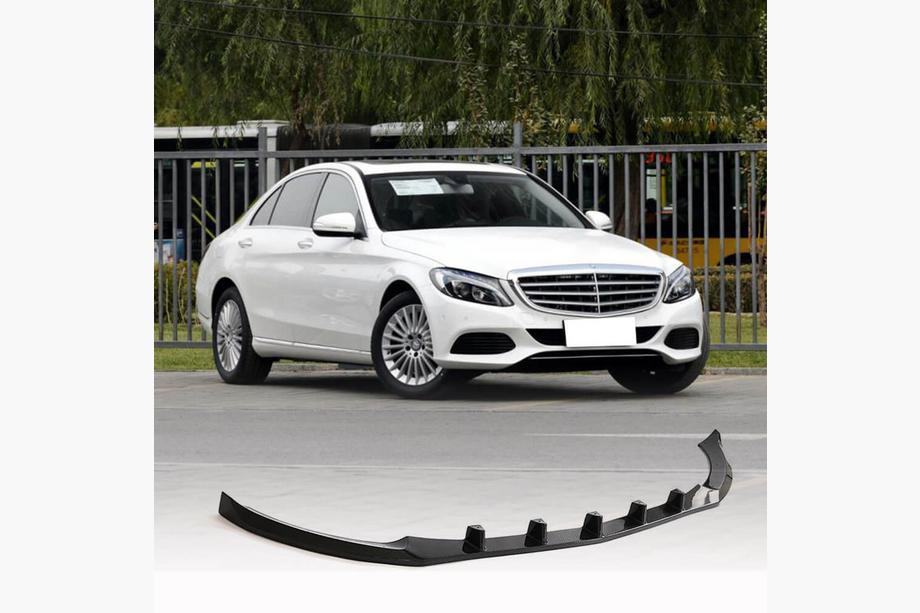Mercedes C-class W205 2014-2021 Lame avant pare-chocs V2 (pour SD Base 2019-2021, Carbone) Photo 1