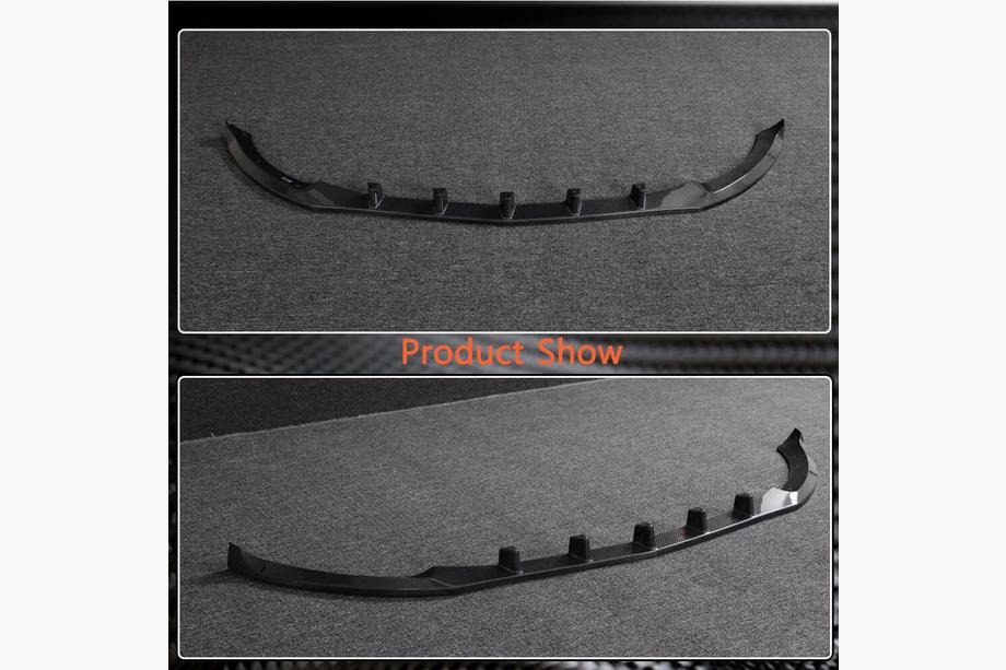 Mercedes C-class W205 2014-2021 Lame avant pare-chocs V2 (pour SD Base 2019-2021, Carbone) Photo 3