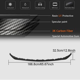 Lame Avant V2 pour C43 AMG 2019-2021 Carbone photo 4