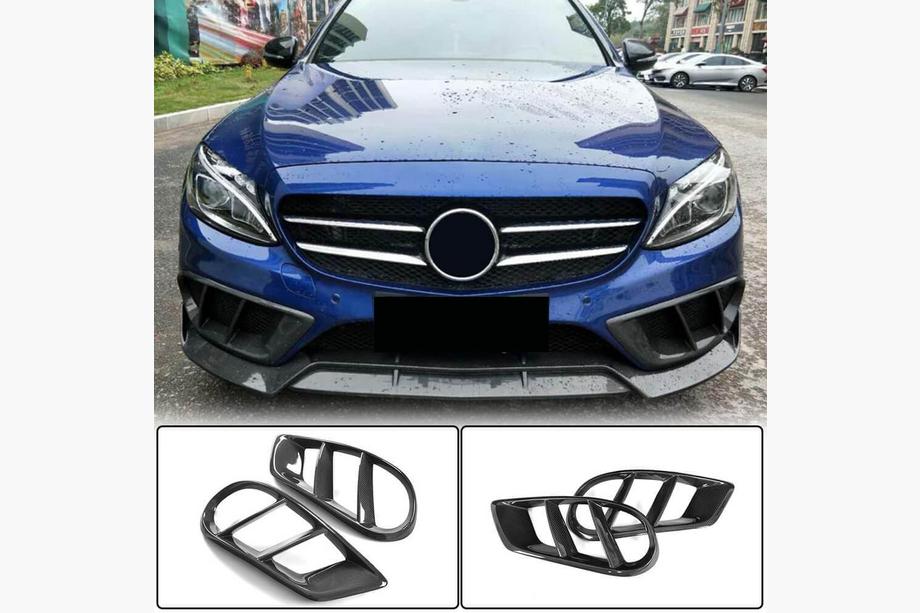 Mercedes C-class W205 2014-2021 Couvre-phares antibrouillard en carbone pour C43 AMG 2015-2019 Image