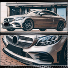 Mercedes C-class W205 2014-2021 Extensions de pare-chocs avant V1 pour C43 AMG 2019-2021 Carbone photo 6