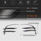 Mercedes C-class W205 2014-2021 Extensions de pare-chocs avant V1 pour C43 AMG 2019-2021 Carbone photo 7