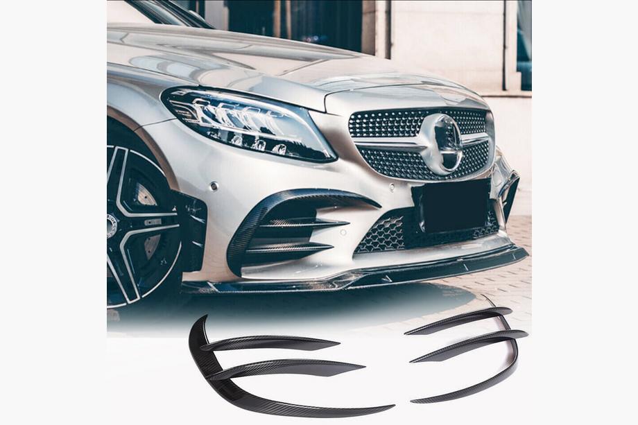 Mercedes C-class W205 2014-2021 Extensions de pare-chocs avant V1 pour C43 AMG 2019-2021 Carbone Image