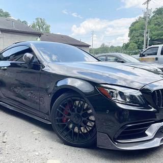 Bas de Caisse V4 (pour C43/C63 AMG 2015-2019, Carbone) Mercedes C-class W205 2014-2021 photo 3