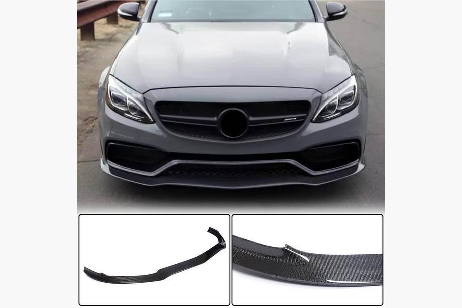 Mercedes C-class W205 2014-2021 Lame Avant V2 pour SD C63 AMG 2015-2019 Carbone Photo 1