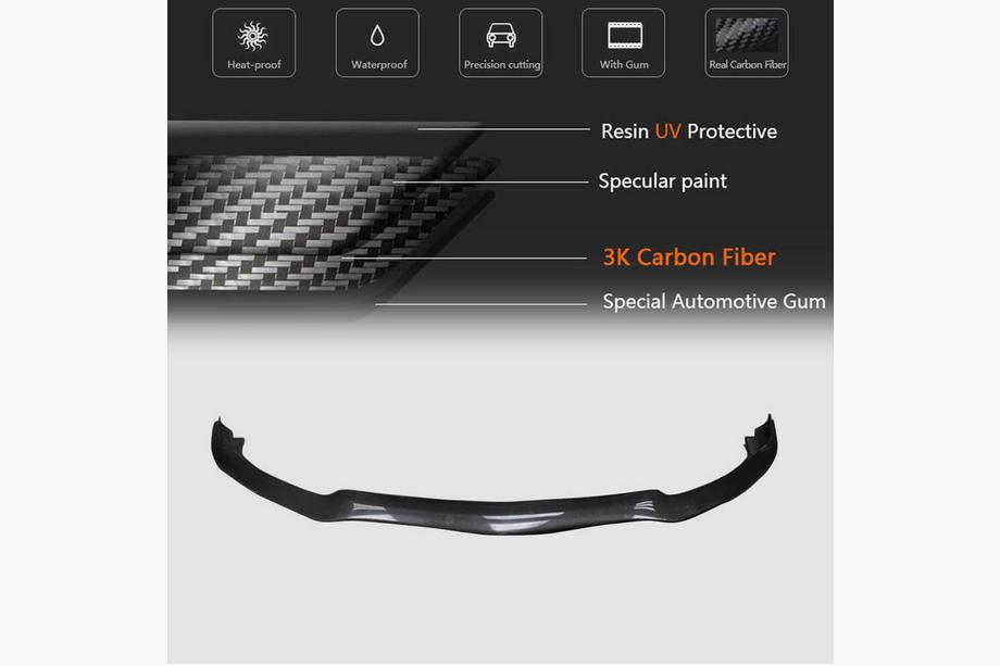 Mercedes C-class W205 2014-2021 Lame Avant V2 pour SD C63 AMG 2015-2019 Carbone Photo 6