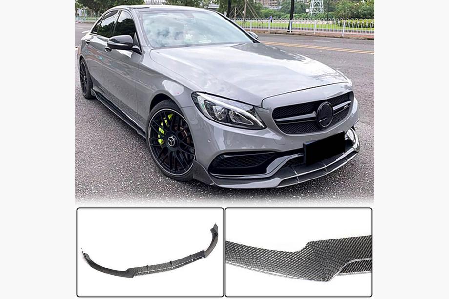 Mercedes C-class W205 2014-2021 Lame Avant V4 pour SD C63 AMG 2015-2019 Carbone Photo 2