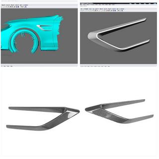 Couvre-ailes avant en carbone (pour SD C63 AMG 2015-2019) photo 2