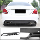 Mercedes C-class W205 2014-2021 Diffuseur de Pare-chocs Arrière pour SD C43/C63 AMG 2015-2019 Carbone photo 1
