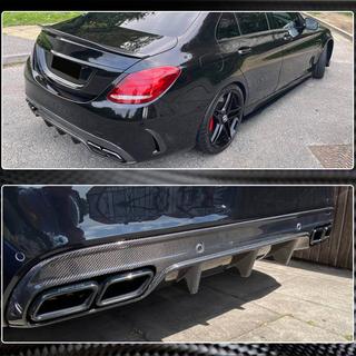 Diffuseur de Pare-chocs Arrière pour SD C43/C63 AMG 2015-2019 Carbone photo 4