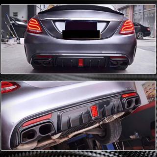 Diffuseur de Pare-chocs Arrière V2 pour SD C43/C63 AMG 2015-2019 Carbone photo 1