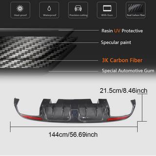 Diffuseur de Pare-chocs Arrière V2 pour SD C43/C63 AMG 2015-2019 Carbone photo 3