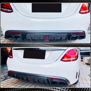 Diffuseur de Pare-chocs Arrière V2 pour SD C43/C63 AMG 2015-2019 Carbone photo 4