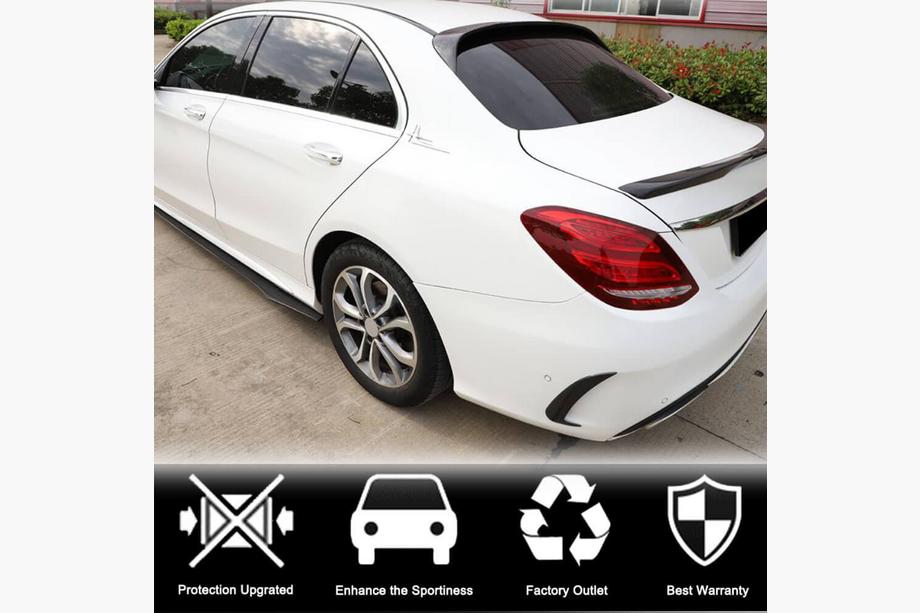 Mercedes C-class W205 2014-2021 Couvre pare-chocs arrière pour SD C43/C63 AMG 2015-2019 Carbone Photo 3
