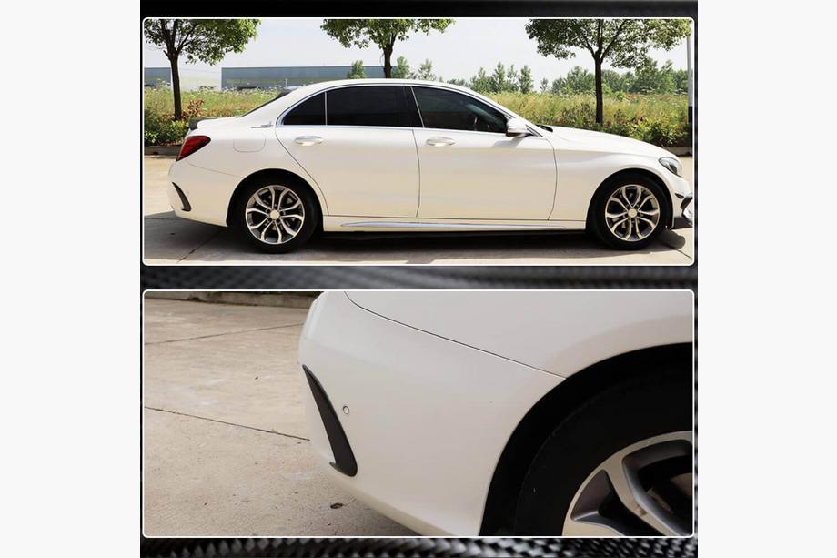 Mercedes C-class W205 2014-2021 Couvre pare-chocs arrière pour SD C43/C63 AMG 2015-2019 Carbone Photo 5