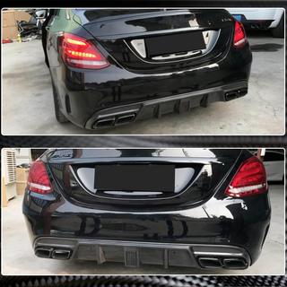Diffuseur de Pare-chocs Arrière V3 pour SD C43/C63 AMG 2015-2019 Carbone photo 3