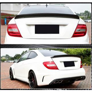 Spoiler avec diffuseur de pare-chocs arrière pour C63 AMG 2012-2014 Carbone photo 2