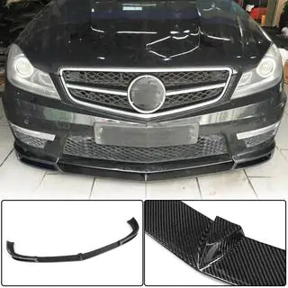 Lame Avant Pare-chocs V1 pour AMG 2012-2014 Carbone photo 1