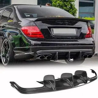 Diffuseur de Pare-chocs Arrière V1 pour AMG SD 2008-2011, Carbone photo 1