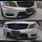 Mercedes C-class W204 2007-2015 Extension de pare-chocs avant Lip V2 (pour AMG 2012-2014, Carbone Sec) photo 3