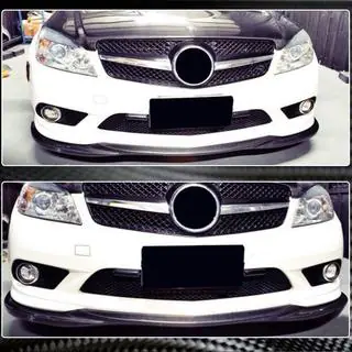 Lame avant pare-chocs (pour AMG-Line 2008-2011, Carbone) photo 3