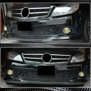 Lame avant pare-chocs (pour AMG-Line 2008-2011, Carbone) photo 4