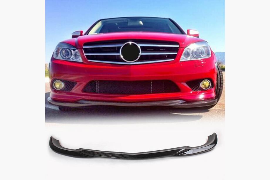 Mercedes C-class W204 2007-2015 Lame avant pare-chocs (pour AMG-Line 2008-2011, Carbone) Image