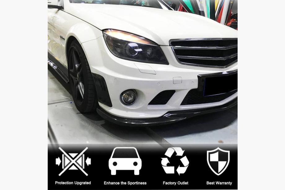 Mercedes C-class W204 2007-2015 Couvre Pare-Chocs Avant Carbone pour C63 AMG Sedan 2008-2011 Photo 2