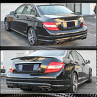 Mercedes C-class W204 2007-2015 Diffuseur de Pare-chocs Arrière V4 (pour AMG SD 2008-2011, Carbone) photo 4