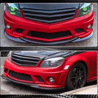 Lame avant pare-chocs V3 (pour AMG 2008-2011, Carbone) photo 4
