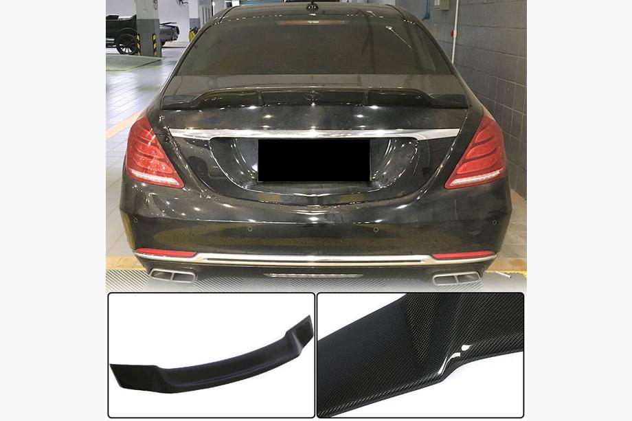 Mercedes S-class W222 2013-2022 Spoiler V3 (Carbone) Image