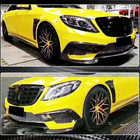 Mercedes S-class W222 2013-2022 Extensions de pare-chocs avant V1 pour S63 AMG 2014-2017 Carbone photo 5