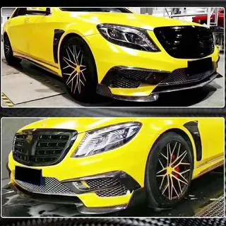 Lame Avant Pare-chocs (pour S63 AMG 2014-2017, Carbone) photo 4