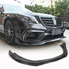 Mercedes S-class W222 2013-2022 Lame avant de pare-chocs (pour S63/S65 AMG 2018-2022, Carbone) photo 1