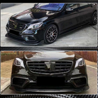 Mercedes S-class W222 2013-2022 Lame avant de pare-chocs (pour S63/S65 AMG 2018-2022, Carbone) photo 5