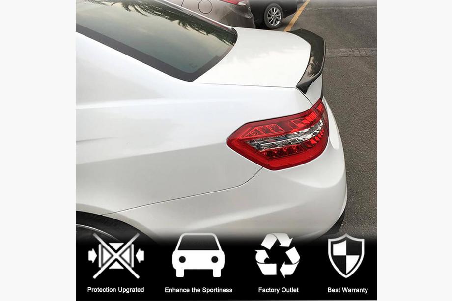 Mercedes E-class W212 2009-2016 Spoiler V1 (Carbone) Photo 2