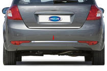 Kia Ceed 2007-2012 Protection de pare-chocs arrière en acier inoxydable OmsaLine (2009-2012, HB) photo 1