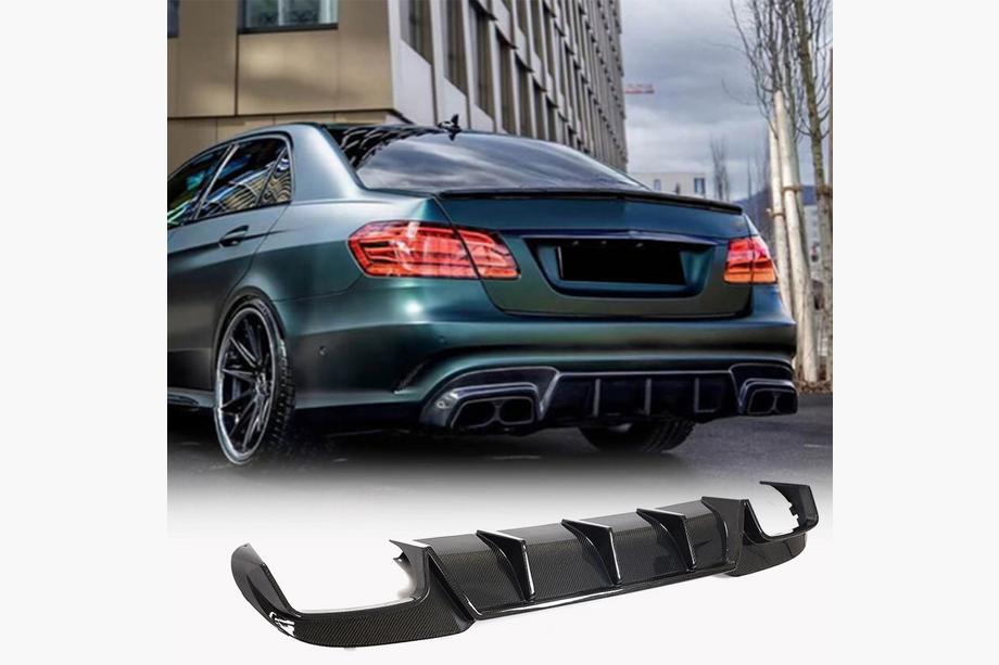 Mercedes E-class W212 2009-2016 Diffuseur de Pare-Chocs Arrière V2 pour E63 AMG 2013-2016 Carbone Image