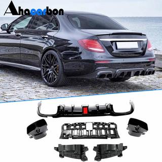 Diffuseur arrière de pare-chocs avec sorties V1 (pour AMG/AMG-Line 2016-2019, Carbone) photo 1