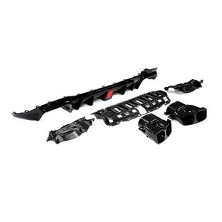 Diffuseur arrière de pare-chocs avec sorties V1 (pour AMG/AMG-Line 2016-2019, Carbone) photo 2
