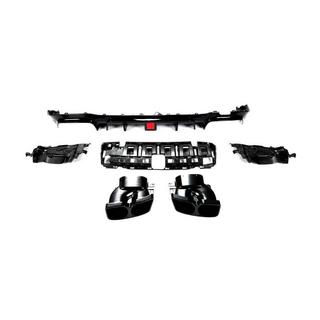 Diffuseur arrière de pare-chocs avec sorties V1 (pour AMG/AMG-Line 2016-2019, Carbone) photo 3