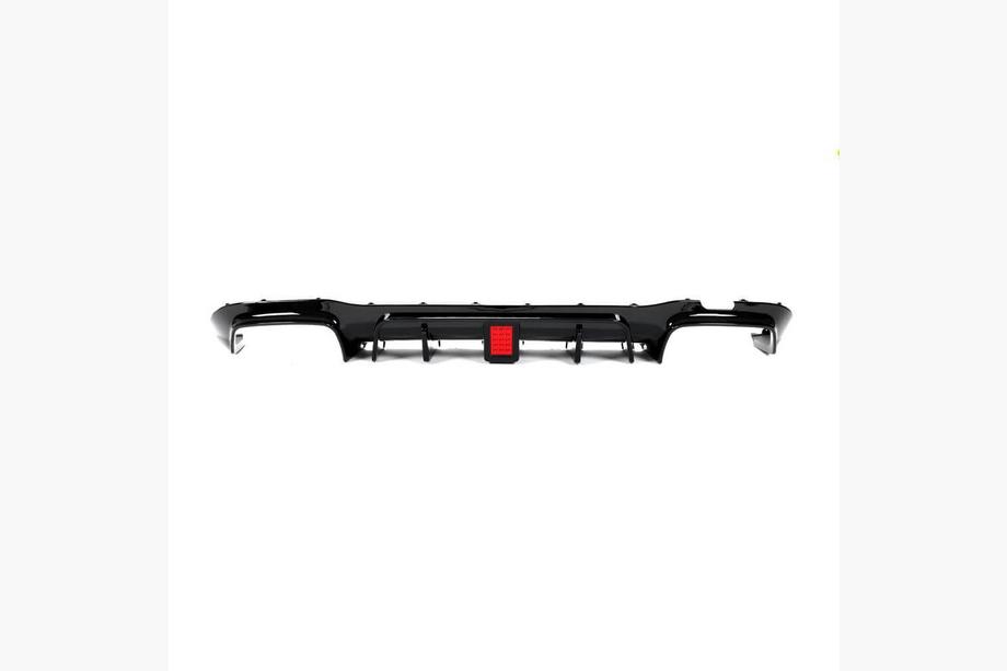 Mercedes E-class W213 2016-2023 Diffuseur arrière de pare-chocs avec sorties V1 (pour AMG/AMG-Line 2016-2019, Carbone) Photo 4