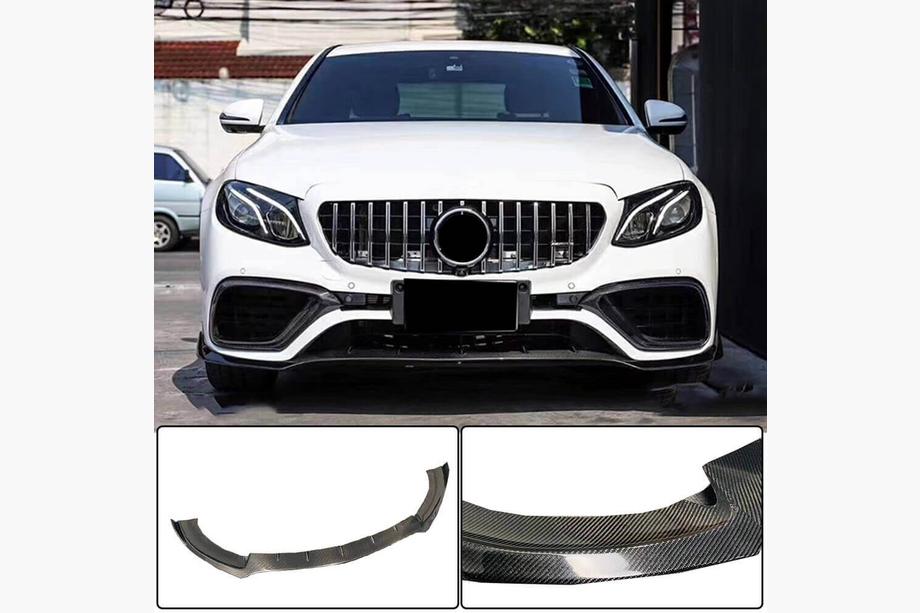 Mercedes E-class W213 2016-2023 Lame avant Lip V1 pour E63 AMG 2016-2019 Carbone Image