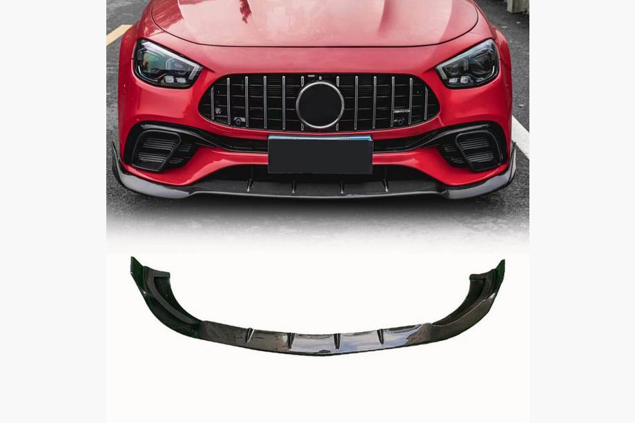 Mercedes E-class W213 2016-2023 Lame avant de pare-chocs (pour E63 AMG 2020-2023, Carbone) Photo 1