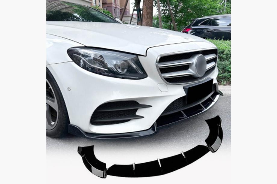 Mercedes E-class W213 2016-2023 Lame Avant Pare-chocs (pour AMG-Line / E43 AMG 2016-2019, Plastique) Image