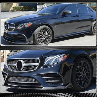 Lame Avant V1 pour AMG-Line / E43 AMG 2016-2019, Carbone photo 3