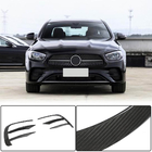 Mercedes E-class W213 2016-2023 Extensions de pare-chocs avant (pour AMG-Line 2020+, Carbone Sec) photo 8