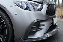 Mercedes E-class W213 2016-2023 Extensions de pare-chocs avant (pour AMG-Line 2020+, Carbone Sec) photo 1