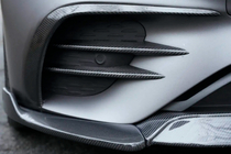 Mercedes E-class W213 2016-2023 Extensions de pare-chocs avant (pour AMG-Line 2020+, Carbone Sec) photo 2