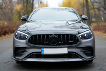 Mercedes E-class W213 2016-2023 Extensions de pare-chocs avant (pour AMG-Line 2020+, Carbone Sec) photo 5